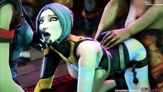 Complete animated porn with Borderlands 3 characters in SFM style