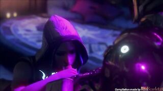 Complete animated porn with Borderlands 3 characters in SFM style