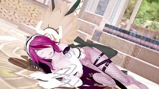 Rosaria’s huge chest is a hit with Hillachurl in this steamy Genshin Impact scene