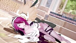 Rosaria’s huge chest is a hit with Hillachurl in this steamy Genshin Impact scene