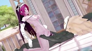 Rosaria’s huge chest is a hit with Hillachurl in this steamy Genshin Impact scene