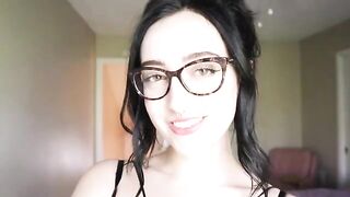 A hot brunette has a hysterical literature session that turns into a mess