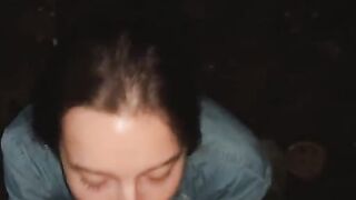 A beautiful girl swallows on the first date, as a whore