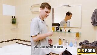 That's MY toothbrush and that's MY cock
