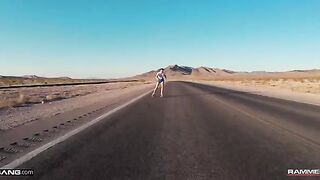 Brunette hottie Freya Parker gets fucked after skating