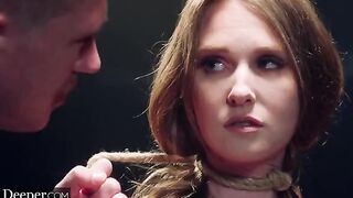 Blonde slut Ashley Lane gets tied up and fucked hard