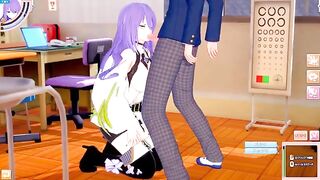 Hentai Game Koikatsu! Big tits Moona Hoshinova's 3DCG sex