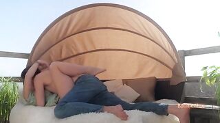 A couple has sex, brought to the peak by a passionate kiss