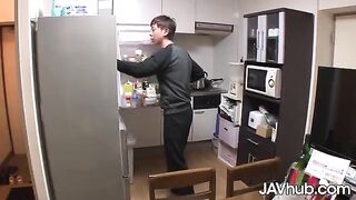 Skinny Japanese teen Amina Kiuchi gets creampied by her friend