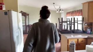 A couple tries to get a better deal from their pregnant landlord in a steamy scene