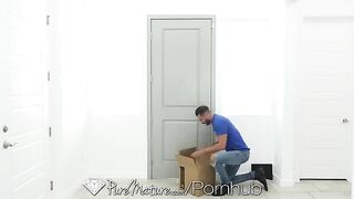 Brandi Love, the busty MILF, gets her pussy railed by a big-dicked mover