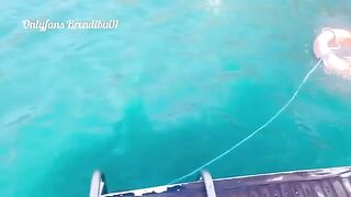 A man roughly fucked a Latina with a big ass on a yacht