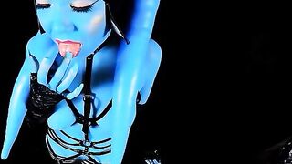 Twilek slut training in Star Wars parody style