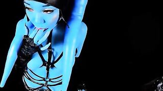 Twilek slut training in Star Wars parody style