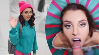 Pervert stepbrother spies on Lila Love to see her naked