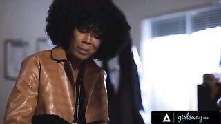 Detective Misty Stone gets fucked hard on her workplace desk by a horny colleague