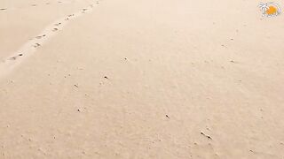 A couple fucked in public on the beach in Valencia, Spain