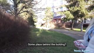 Public Agent German blonde MILF gets a creampie from a big cock in a risky encounter