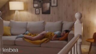 Hot Latina Andrea Lapiedra and Kaira in sensual lesbo action