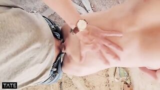 She fucked in her own way, a risky urban encounter with a stranger