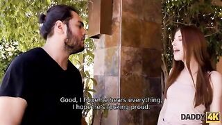 The girl was not satisfied with her boyfriend, so she turned to his dad