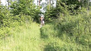 A couple fucked in the forest, risking exposure with Noratheo’s daring style