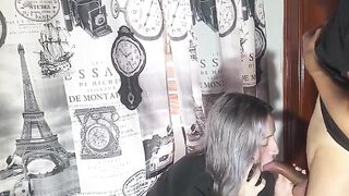 An unfaithful girl has sex with her stepbrother while on the phone with her boyfriend
