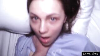 The girl with the cute face has become a passionate slut in the dormitory