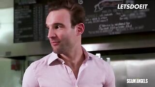 Rich guy arranged a hardcore foursome for kinky whores