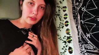 A guy caught his stepsister exercising and couldn't resist, part 1
