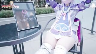 Massage girl Qiqi has a thick ass, her pussy filled with cum