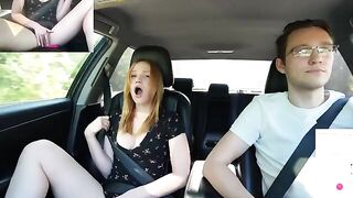 Surprise for Verlonis, getting fucked by Justin inside her pussy while driving