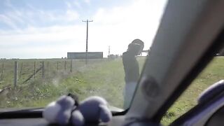 We were on a road trip and I couldn’t keep my hands off my hot companion