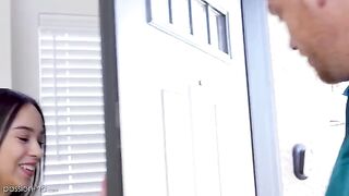 Skinny teen Dakota Tyler crushed by huge dick in HD