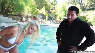 My wife's hot friend Britney Amber has an incredible talent for deepthroat