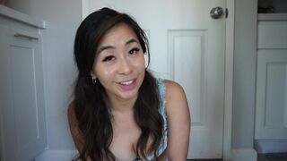 Summer-themed underwear try-on session with masturbation hints inspired by Kaedia Lang’s bold content style