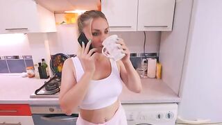 The wife is unfaithful and discusses it all in front of her friend