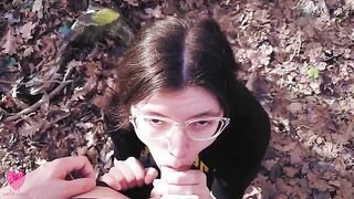 The best blowjob moments with the hot brunette girl from webtolove
