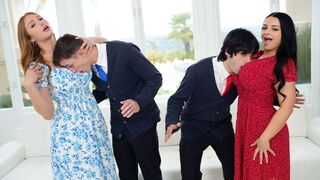 The stepsons are not lucky with girls, so the mothers are giving lessons
