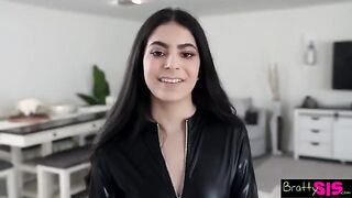 Angel Gostosa, the Brazilian beauty, demands stepbrother's cock in a taboo scene