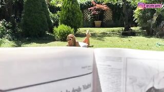 I wore FREUTOY in the garden, to keep the creampie inside!