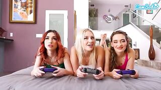 My step sister took my PS5, I had to fuck her and her friends