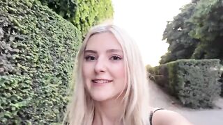Babe Eva Elfie has sex with a random guy in Paris