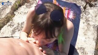 Nudist had to fuck the guard of the fort to pass
