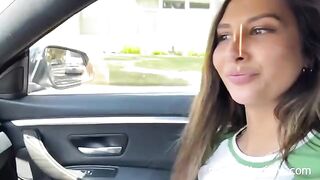 A cute girl was picked up and fucked by a fan, showcasing intense passion