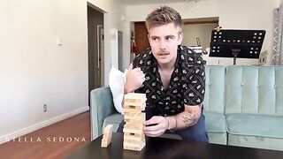 Two hot guys fucked two sexy babes on a bed, an intense scene