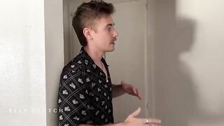 Two hot guys fucked two sexy babes on a bed, an intense scene