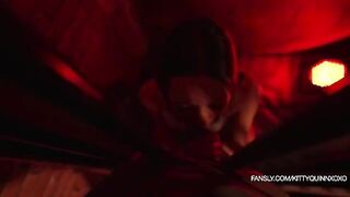 The girl experienced the most intense orgasm after a hard sex session