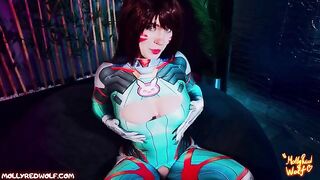 Overwatch nerf this! DVA gets triple damage in intense cosplay scene