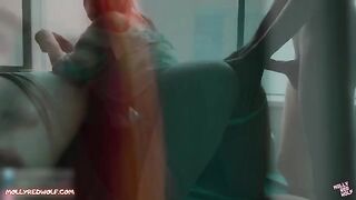 A red-haired realtor got a sweet pussy full of sticky sperm